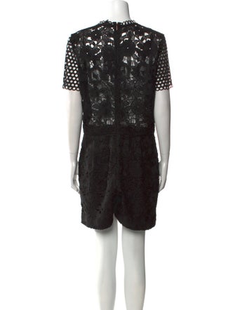 Ted Baker Lace Pattern Crew Neck Romper