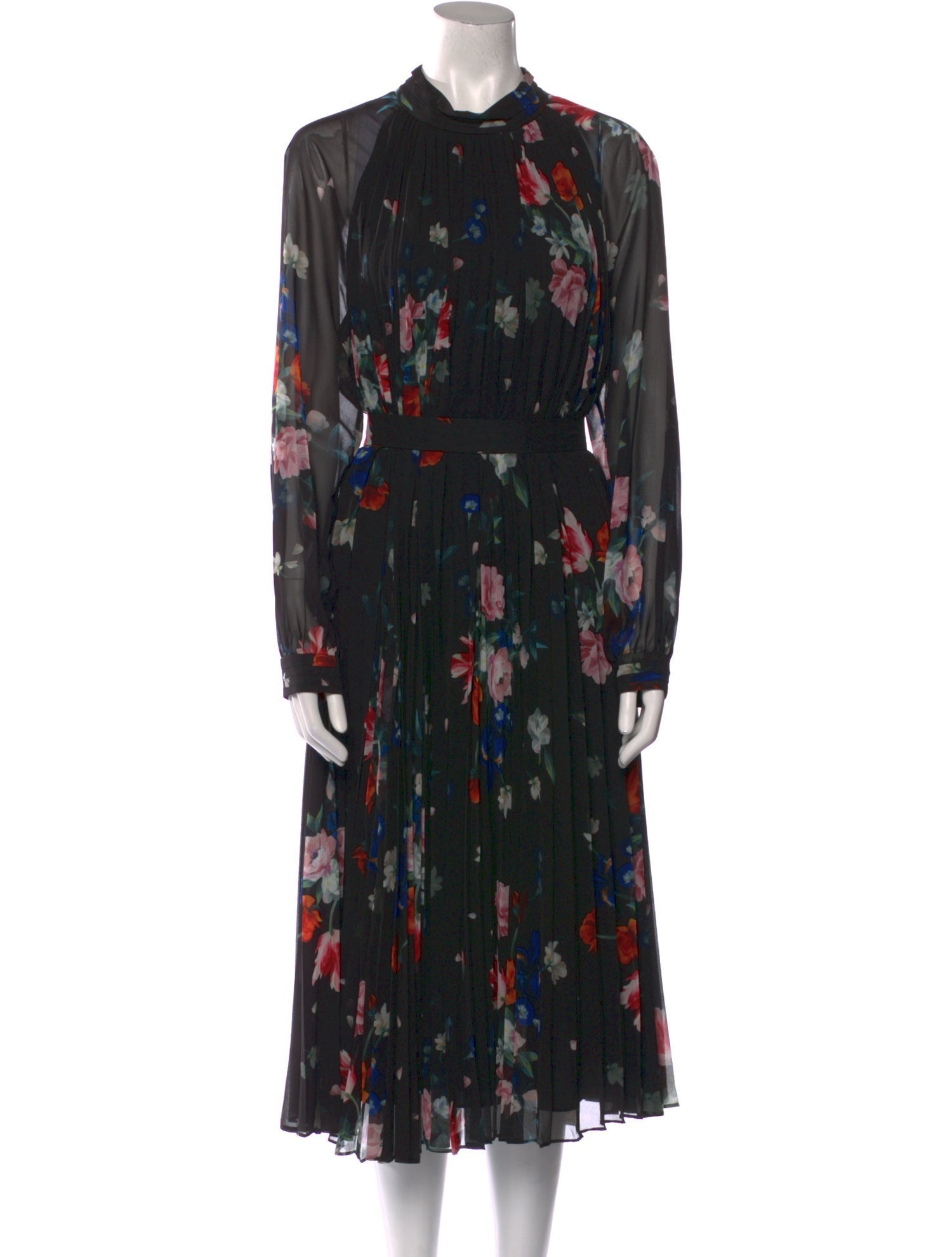 Ted Baker Floral Print Midi Length Dress