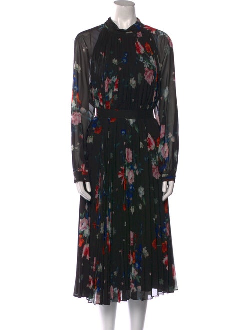 Ted Baker Floral Print Midi Length Dress
