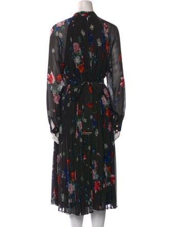 Ted Baker Floral Print Midi Length Dress