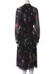 Ted Baker Floral Print Midi Length Dress
