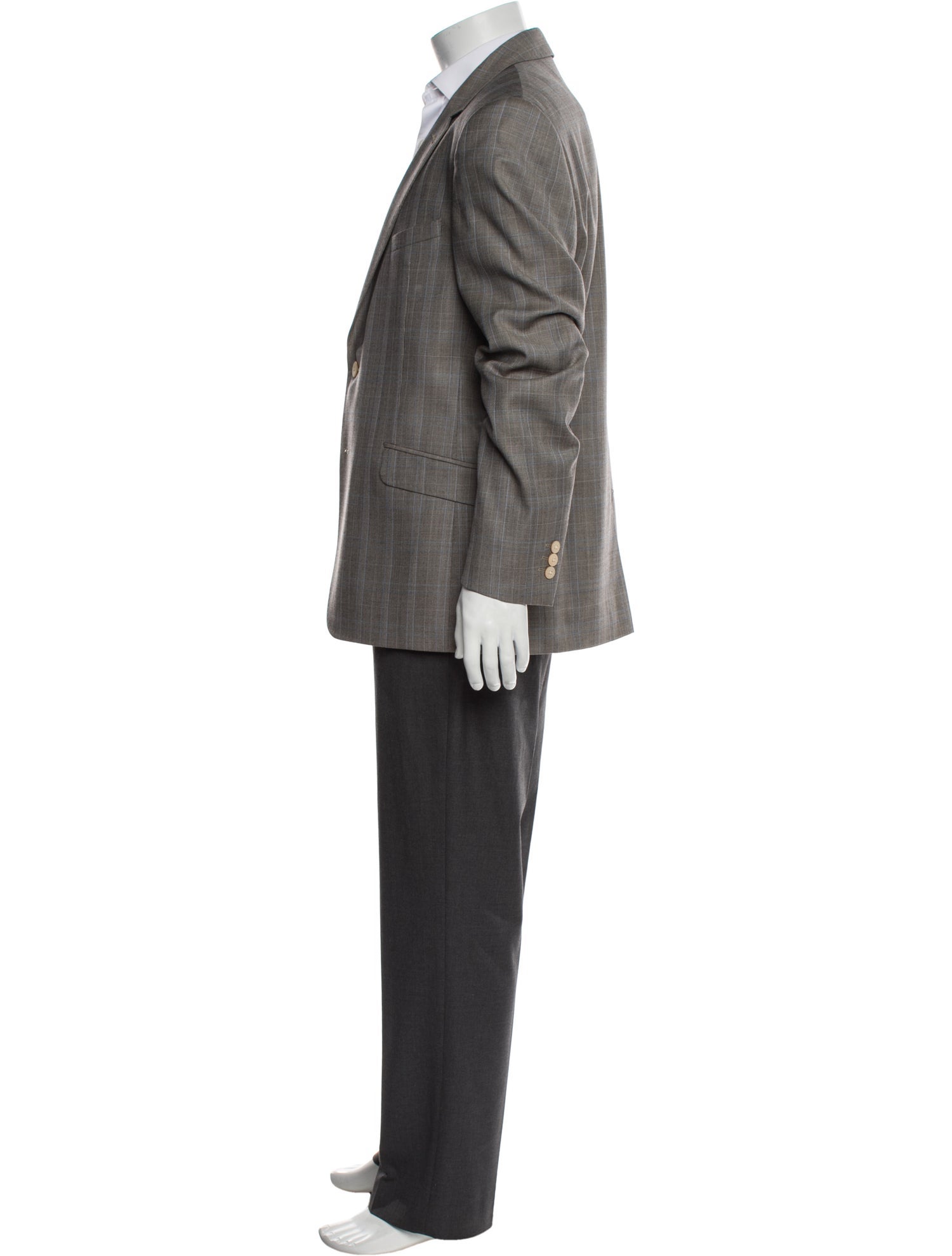 Ted Baker Wool Plaid Print Blazer