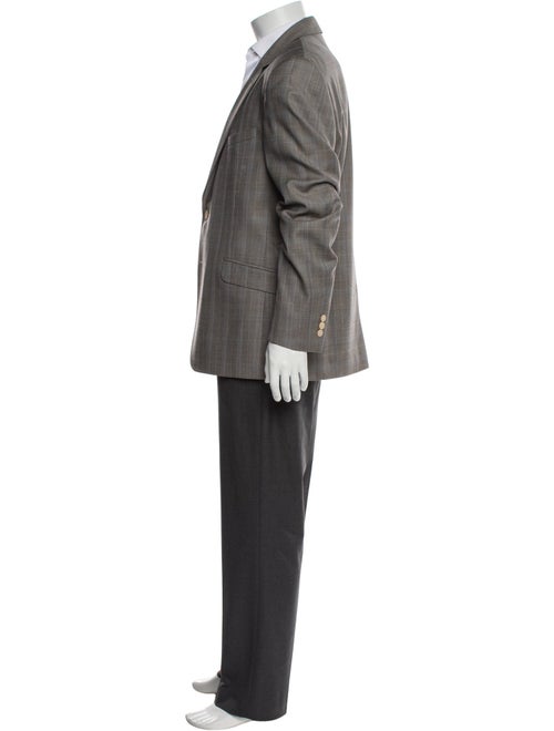 Ted Baker Wool Plaid Print Blazer