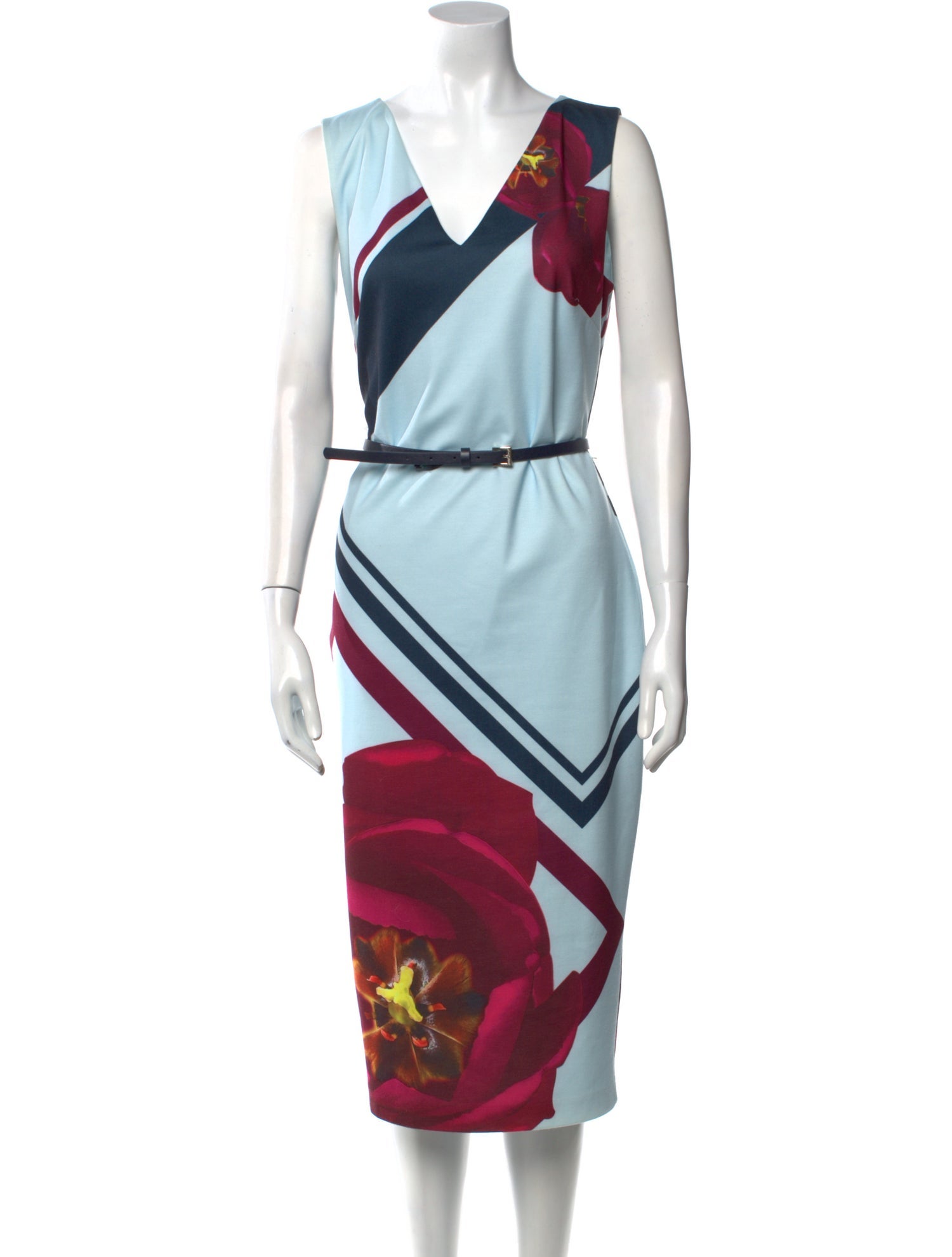 Ted Baker Printed Midi Length Dress