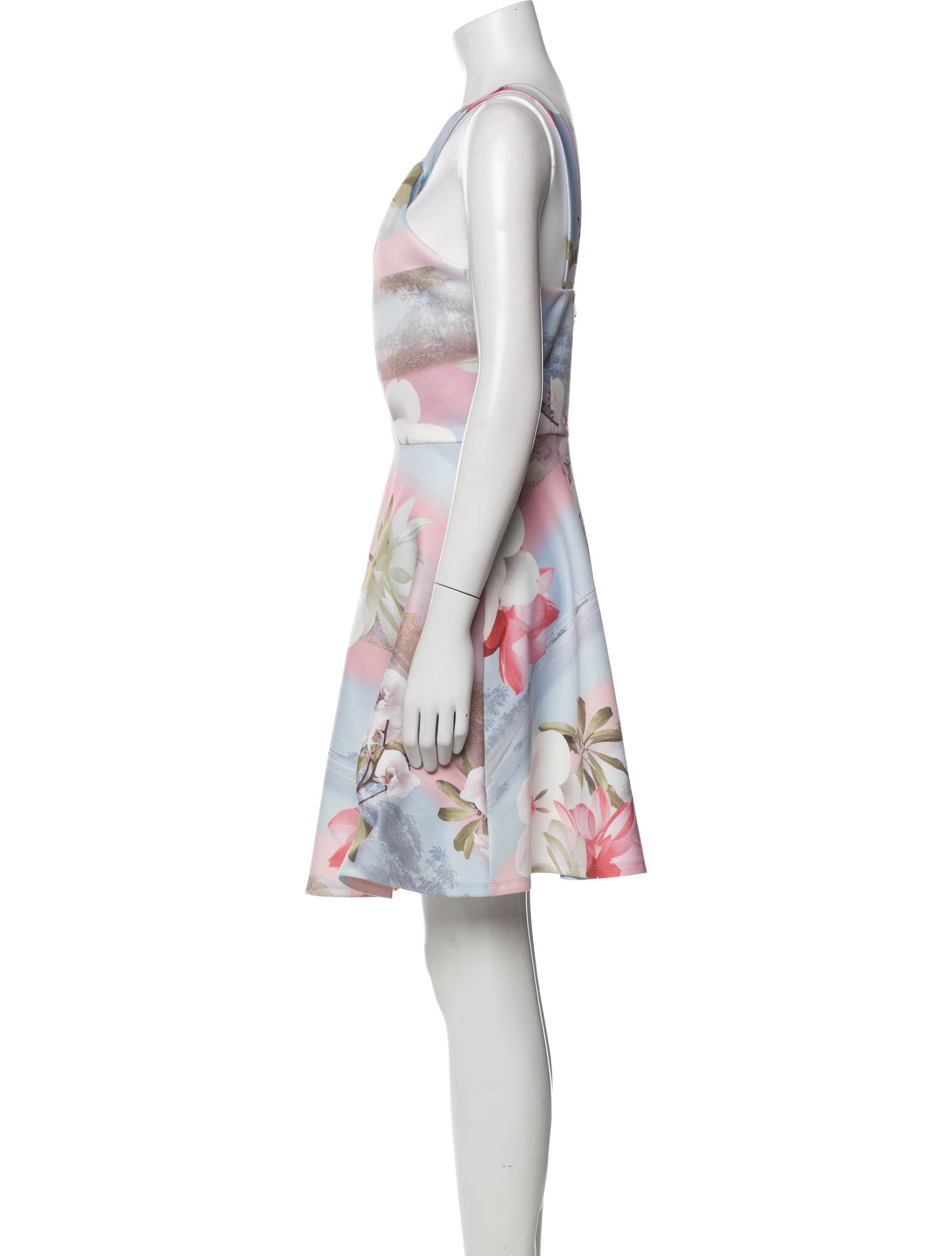 Ted Baker Floral Print Knee-Length Dress w/ Tags