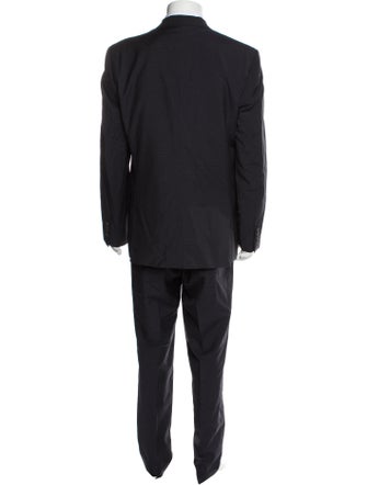 Ted Baker Wool Plaid Print Three-Piece Suit Vest