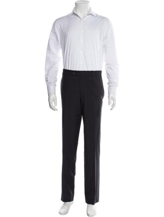 Ted Baker Wool Plaid Print Three-Piece Suit Vest