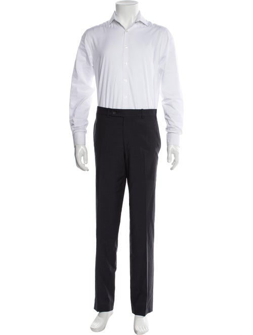 Ted Baker Wool Plaid Print Three-Piece Suit Vest