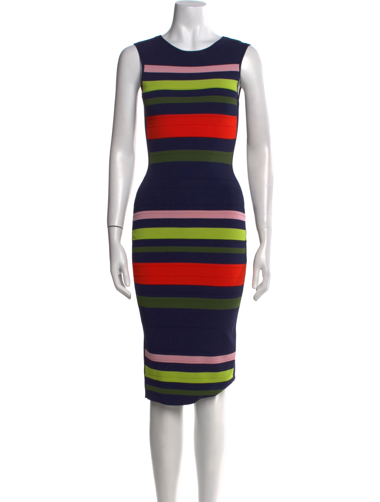 Ted Baker Striped Midi Length Dress