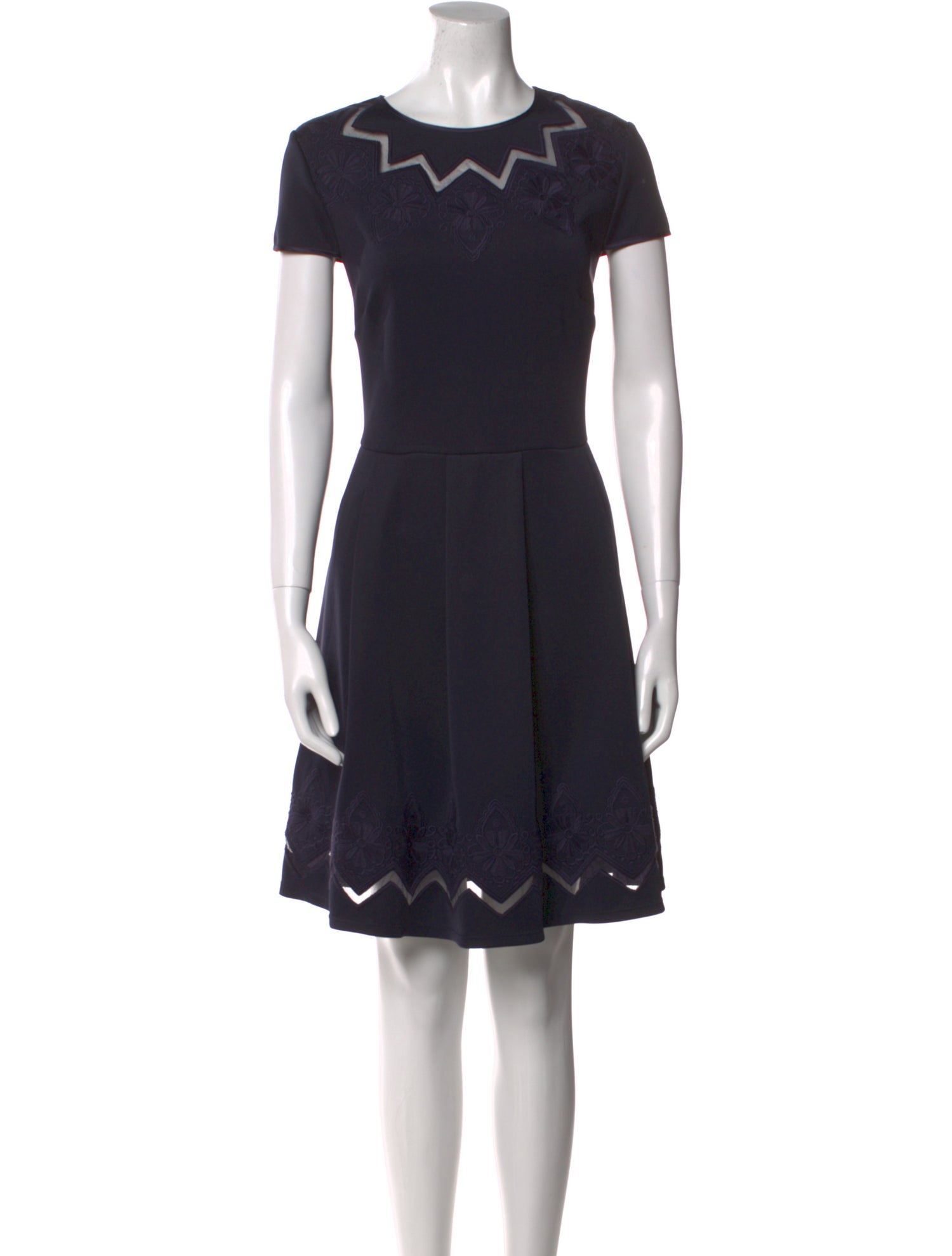 Ted Baker Crew Neck Mini Dress
