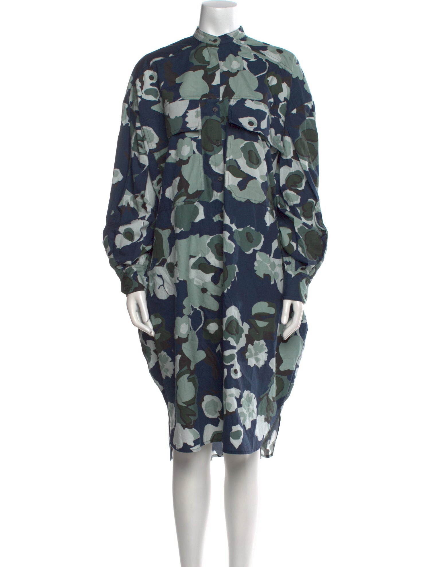 Ted Baker Floral Print Midi Length Dress