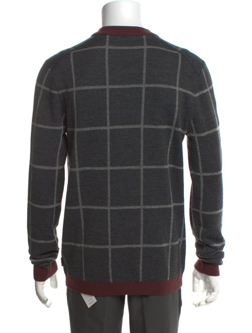 Ted Baker Wool Plaid Print Sweatshirt