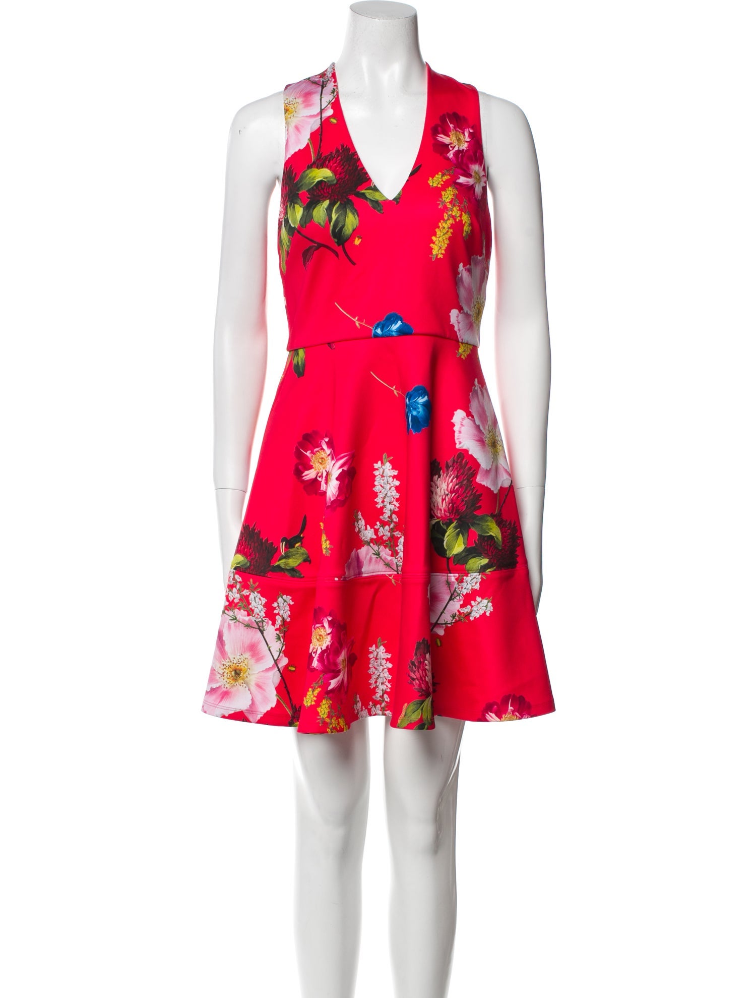 Ted Baker Floral Print Mini Dress
