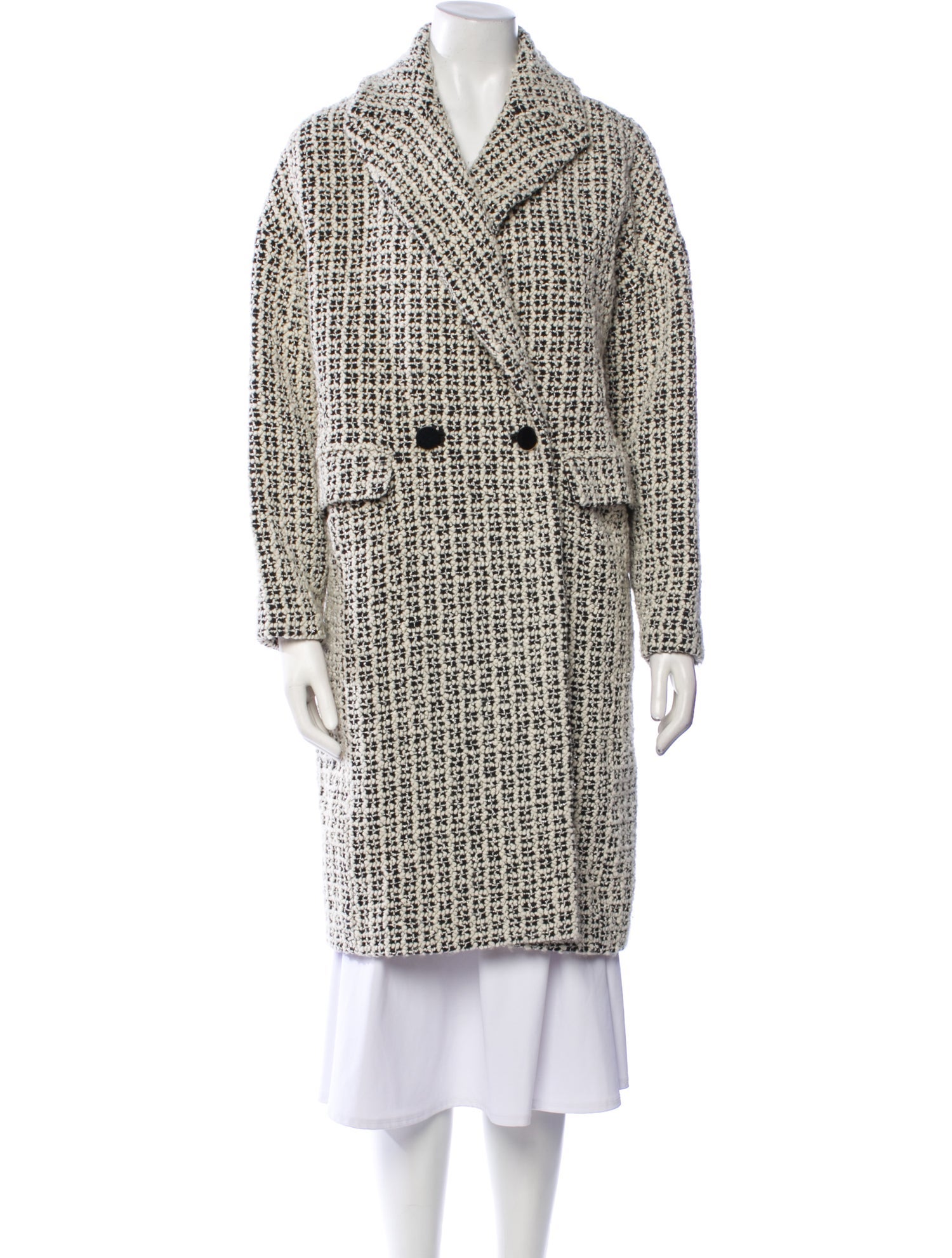 Ted Baker Tweed Pattern Trench Coat