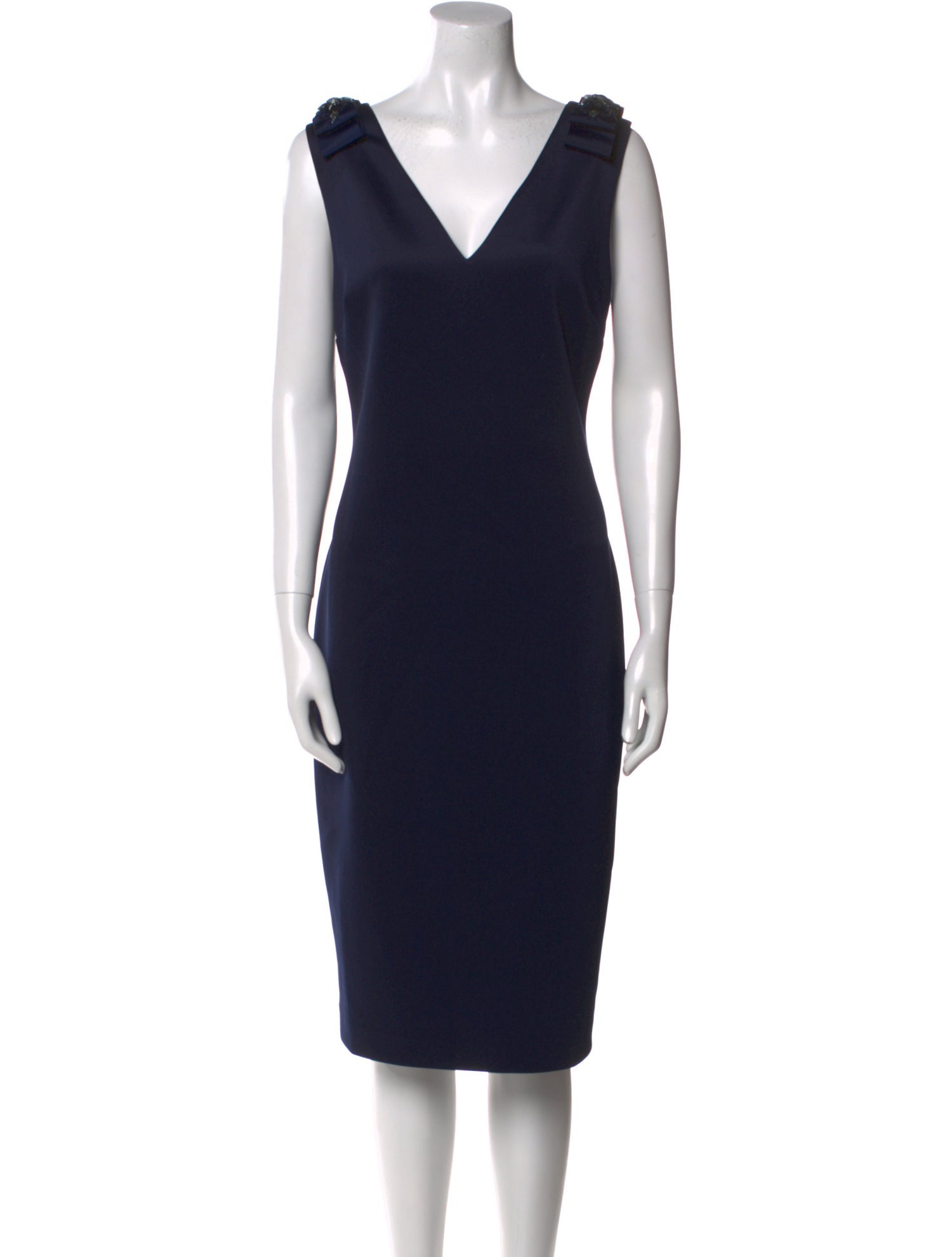 Ted Baker V-Neck Midi Length Dress