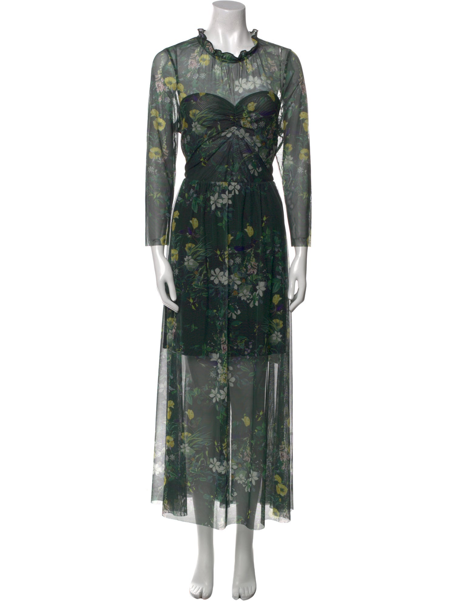 Ted Baker Floral Print Long Dress