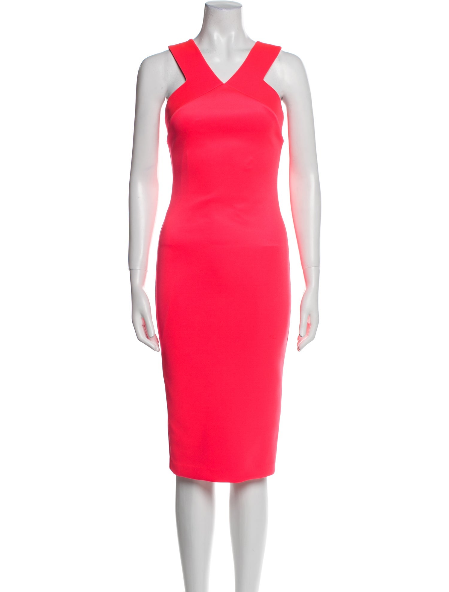 Ted Baker V-Neck Midi Length Dress
