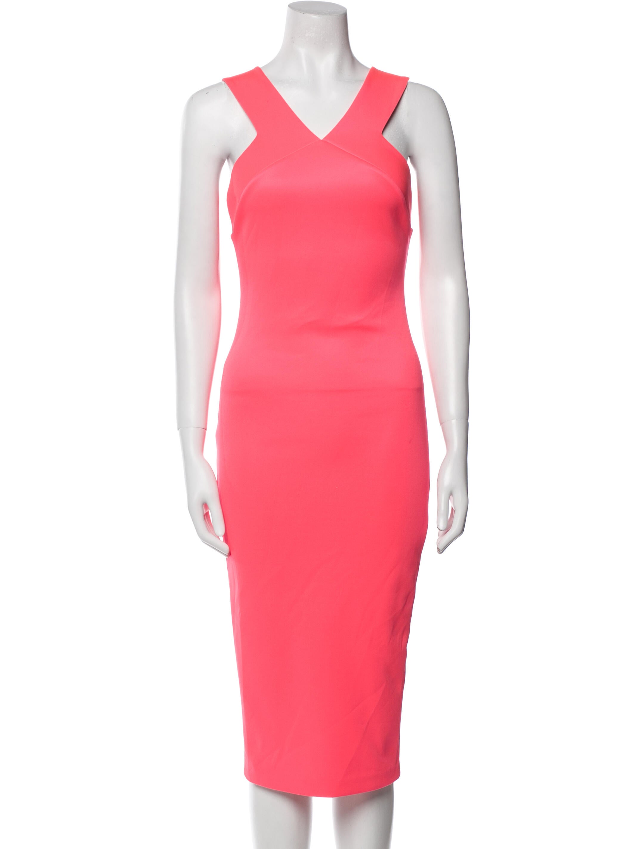 Ted Baker V-Neck Midi Length Dress