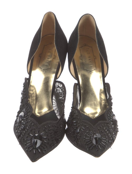 Ted Baker Mesh Crystal Embellishments D'Orsay Pumps