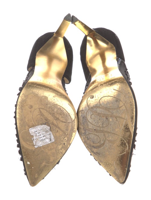 Ted Baker Mesh Crystal Embellishments D'Orsay Pumps