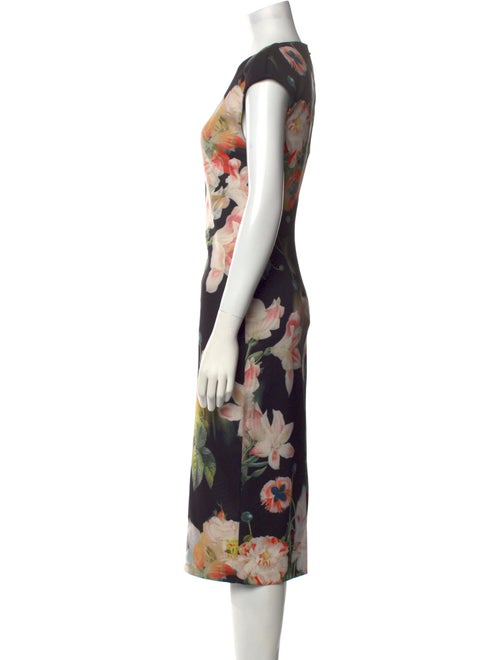 Ted Baker Floral Print Midi Length Dress