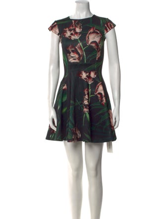 Ted Baker Floral Print Mini Dress
