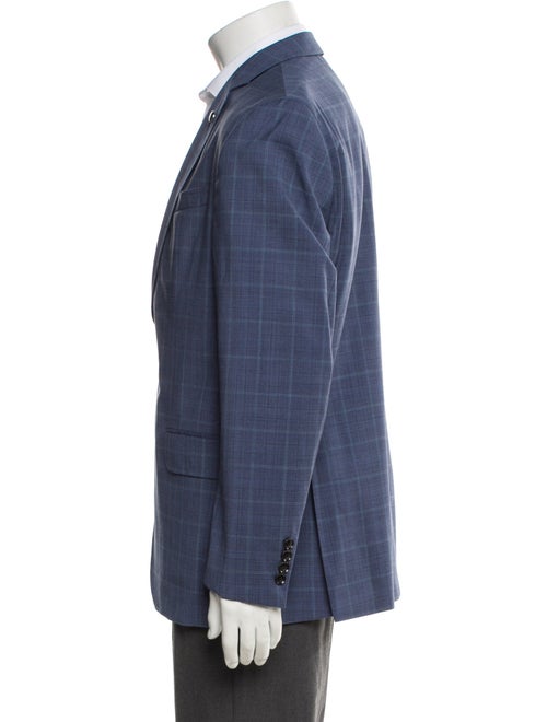 Ted Baker Wool Plaid Print Blazer