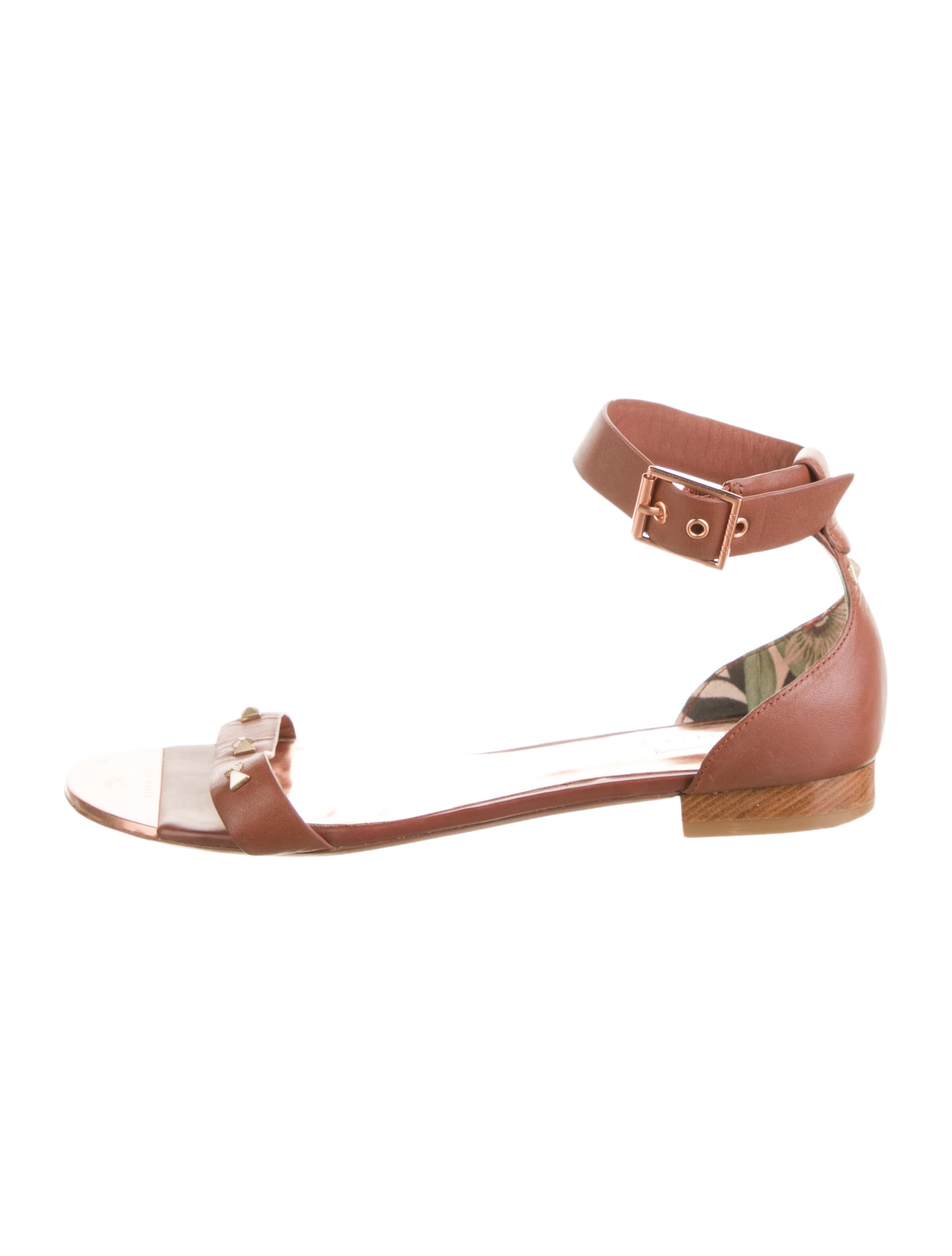 Ted Baker Leather Studded Accents Sandals