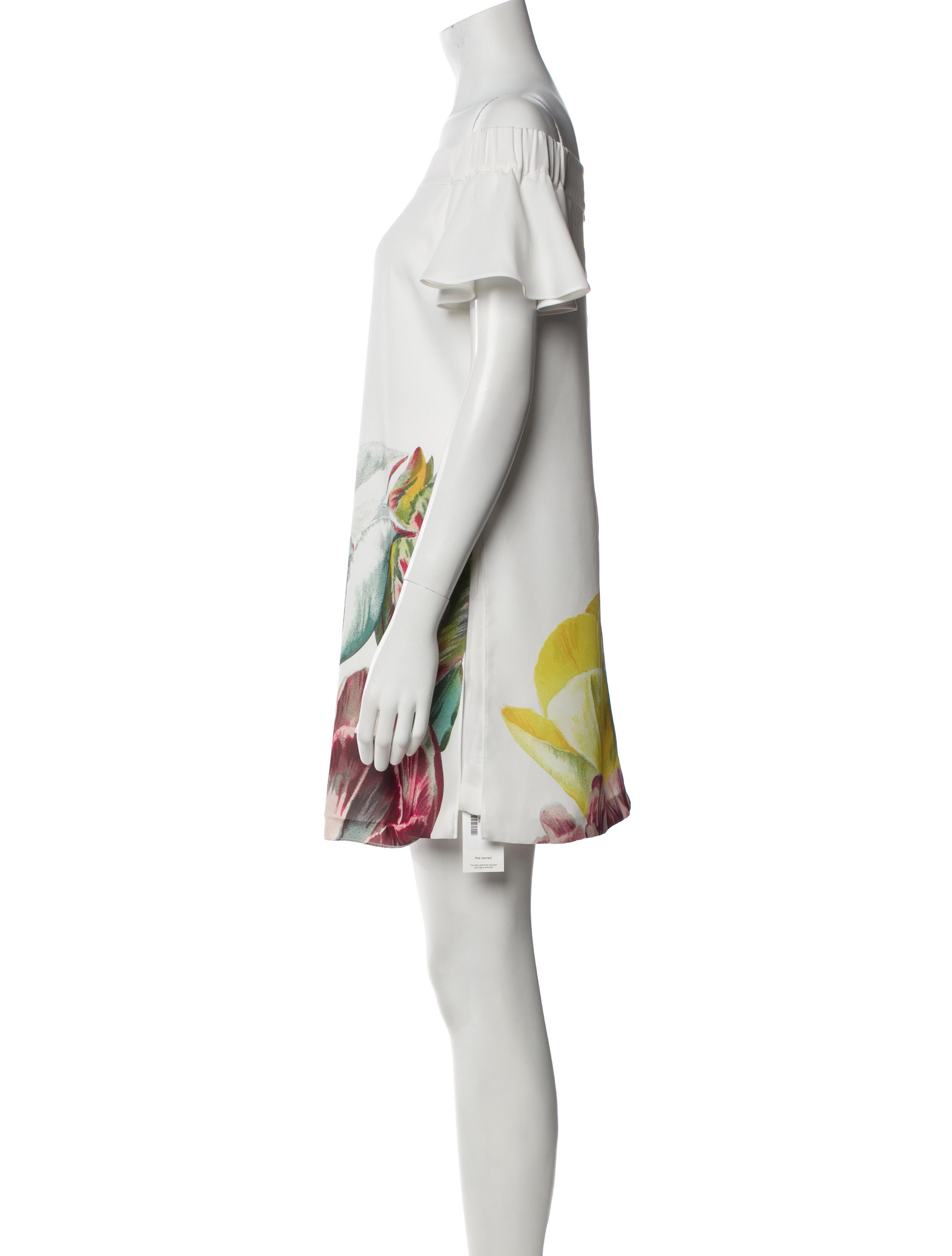 Ted Baker Graphic Print Off-The-Shoulder Romper