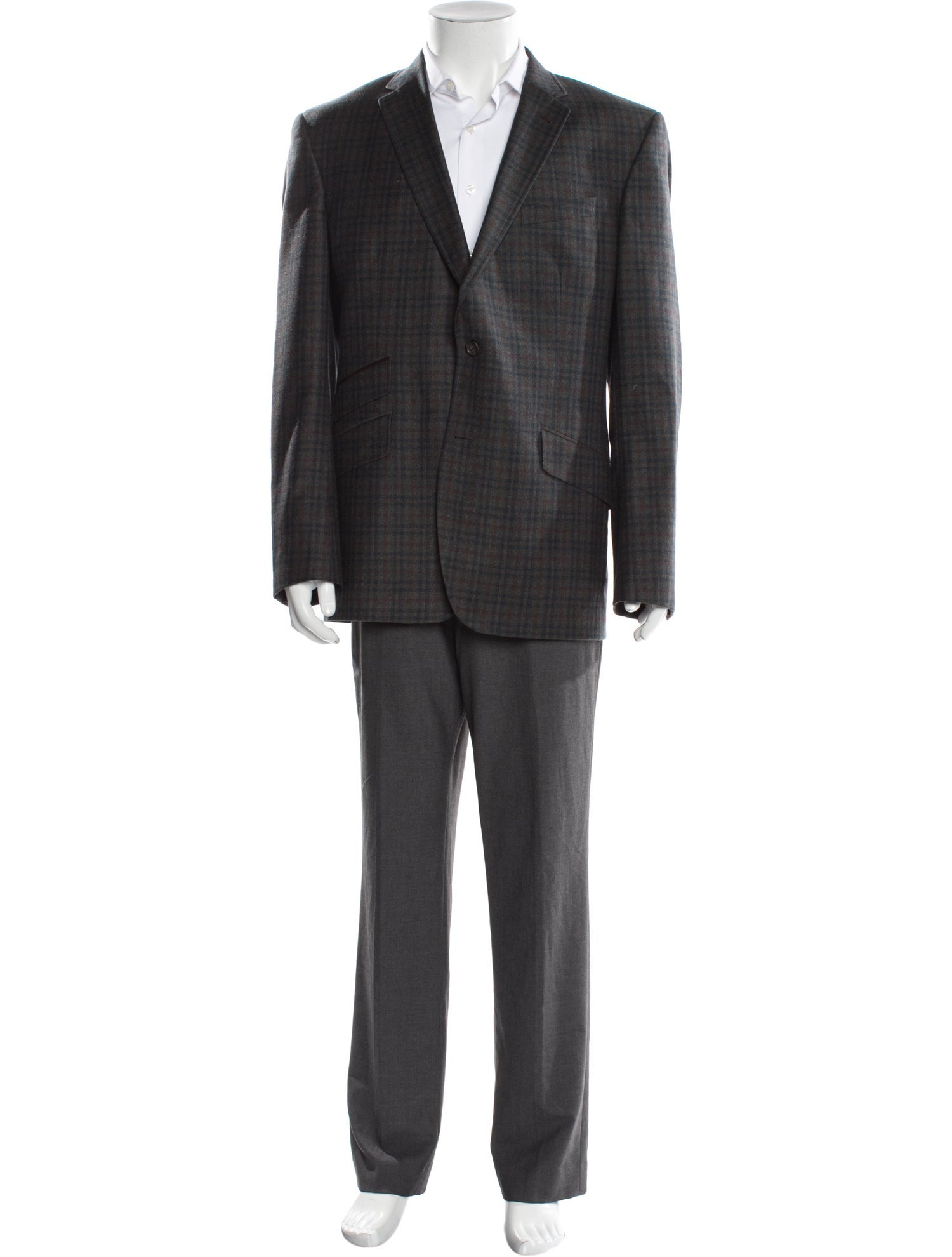 Ted Baker Wool Plaid Print Blazer