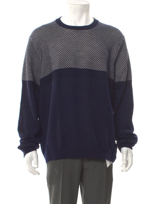 Ted Baker Colorblock Pattern Crew Neck Pullover