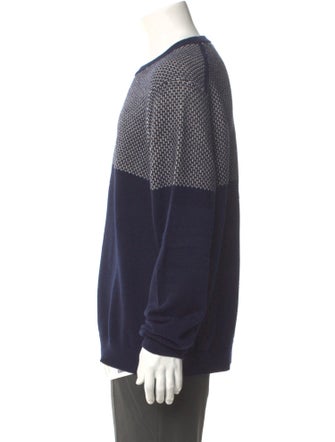 Ted Baker Colorblock Pattern Crew Neck Pullover