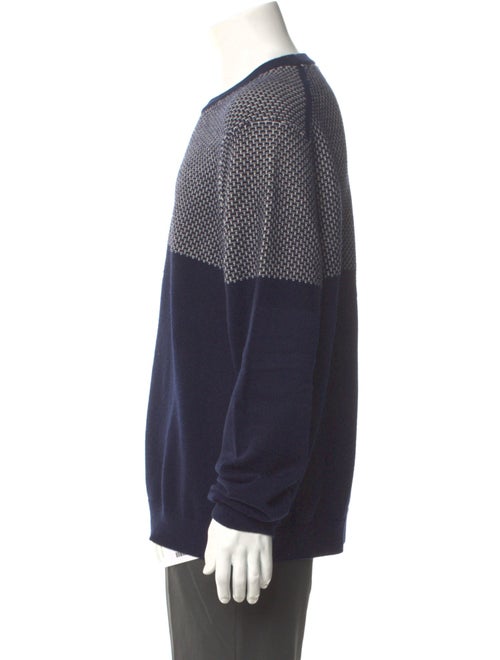 Ted Baker Colorblock Pattern Crew Neck Pullover