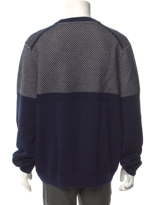 Ted Baker Colorblock Pattern Crew Neck Pullover