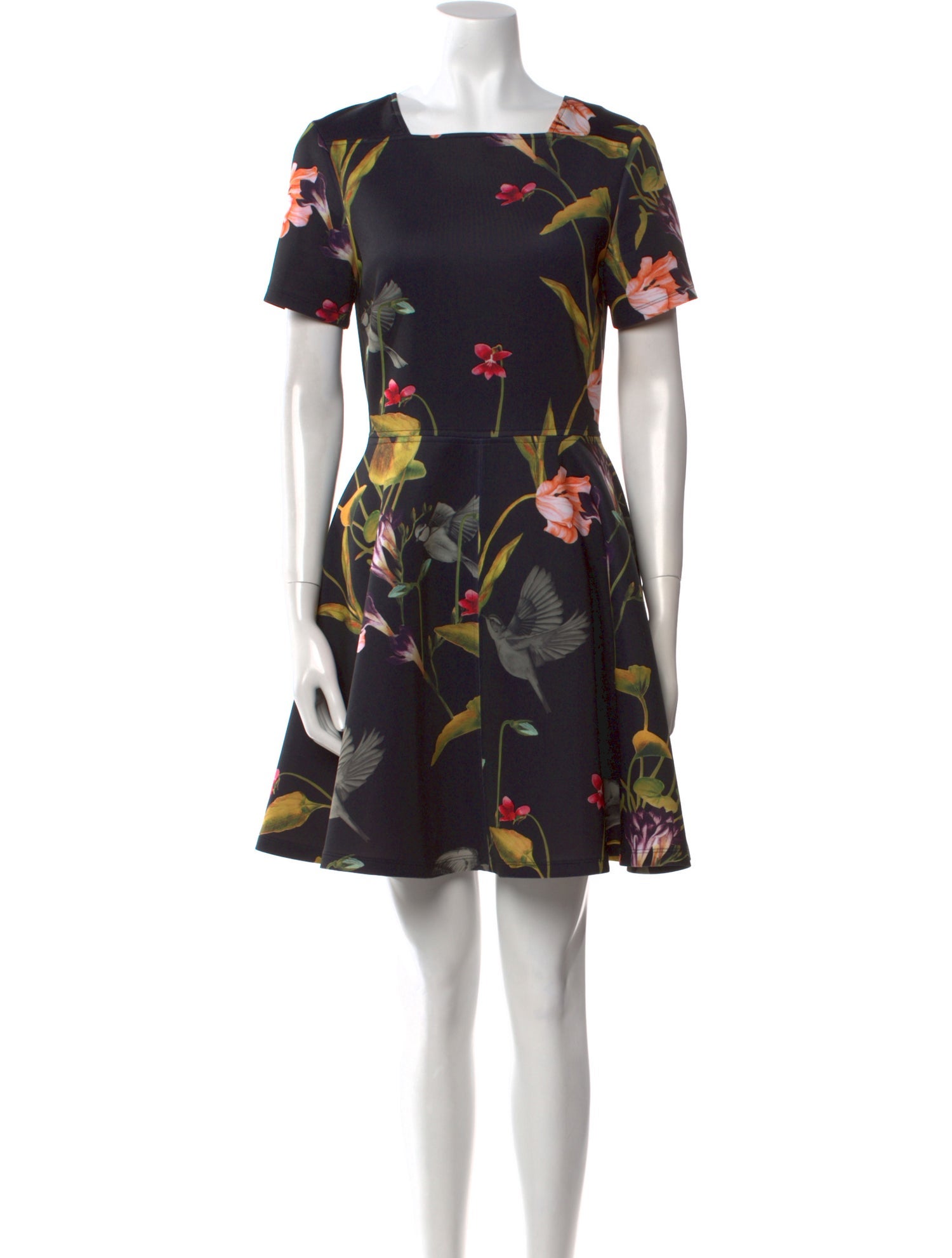 Ted Baker Floral Print Mini Dress