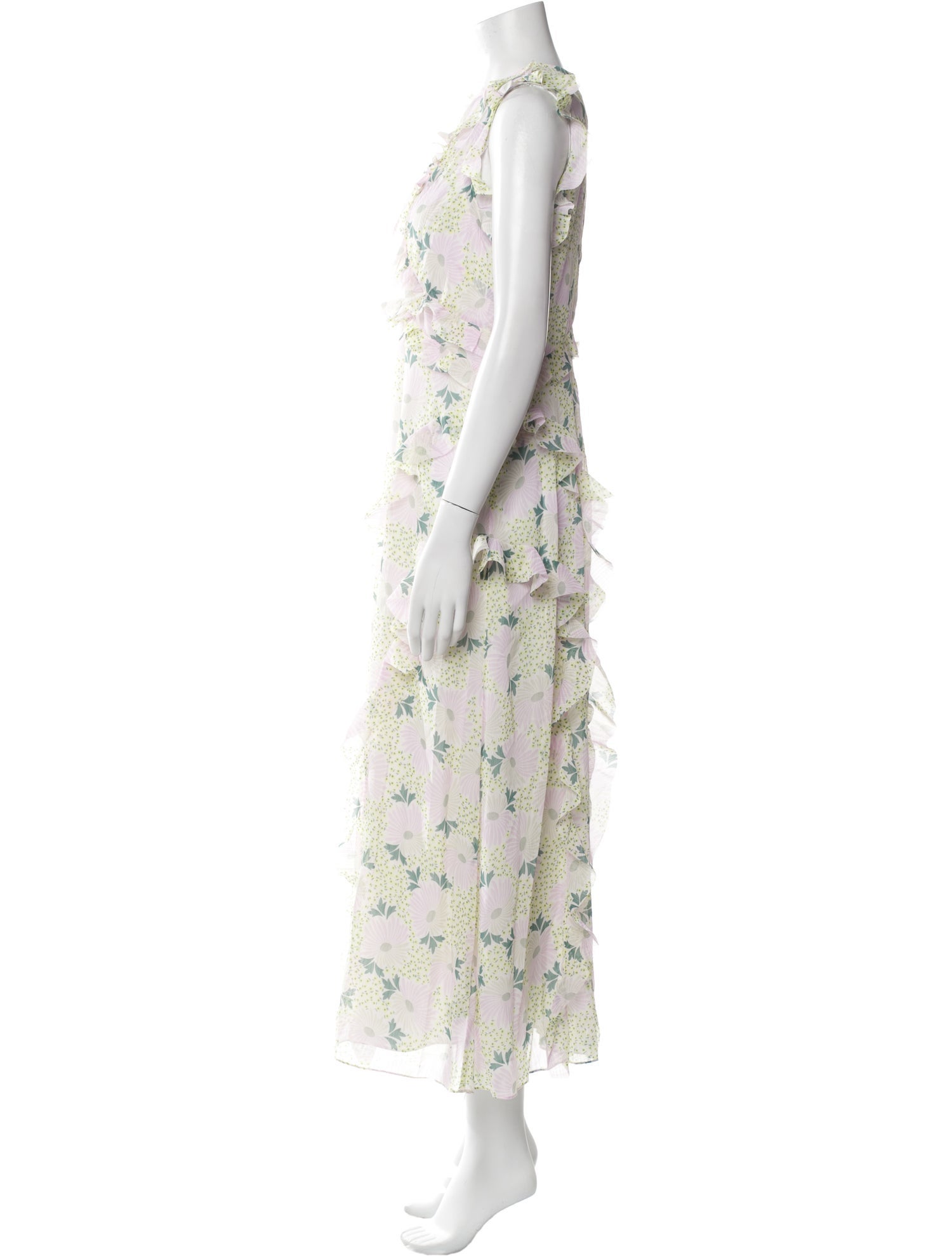 Ted Baker Floral Print Long Dress w/ Tags