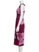 Ted Baker Floral Print Midi Length Dress