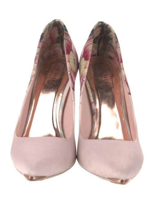 Ted Baker Satin Floral Print Pumps