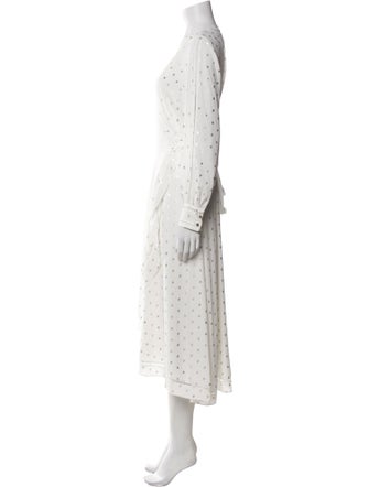 Ted Baker Polka Dot Print Long Dress