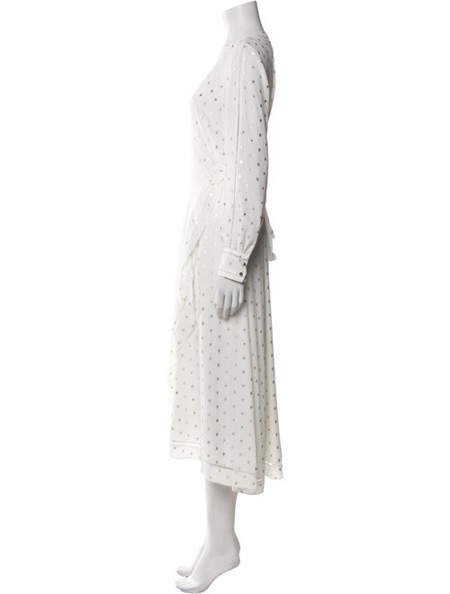 Ted Baker Polka Dot Print Long Dress