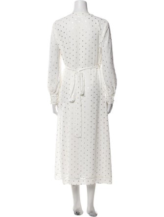 Ted Baker Polka Dot Print Long Dress