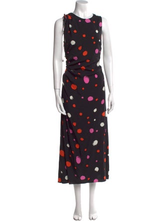 Ted Baker Polka Dot Print Long Dress