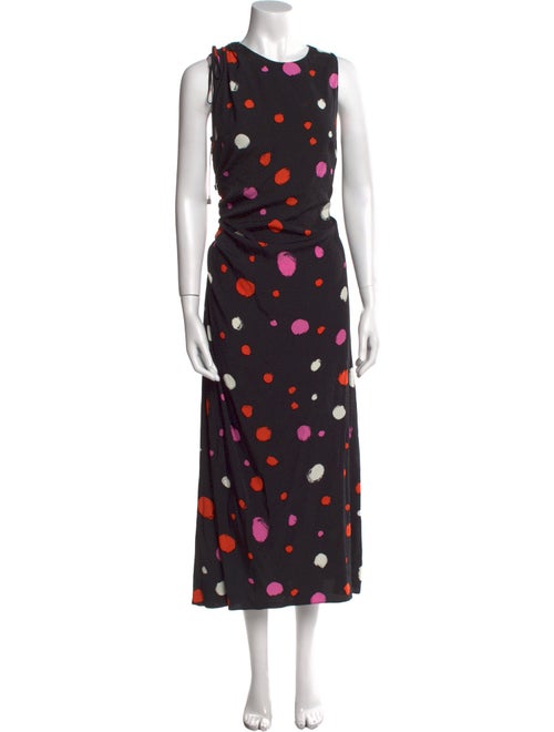 Ted Baker Polka Dot Print Long Dress