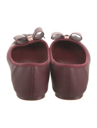 Ted Baker Leather Bow Accents Flats