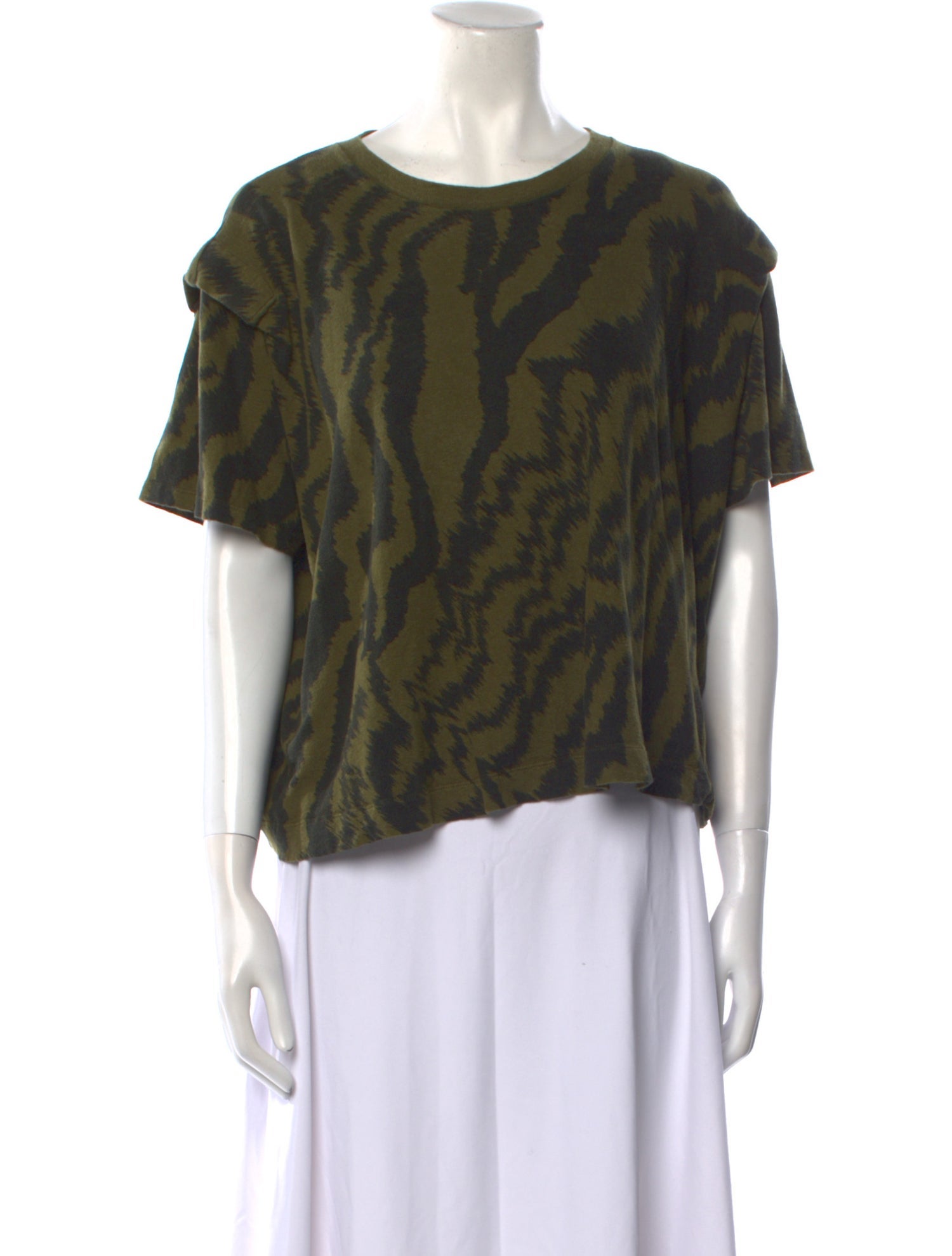 Ted Baker Animal Print Scoop Neck Sweater