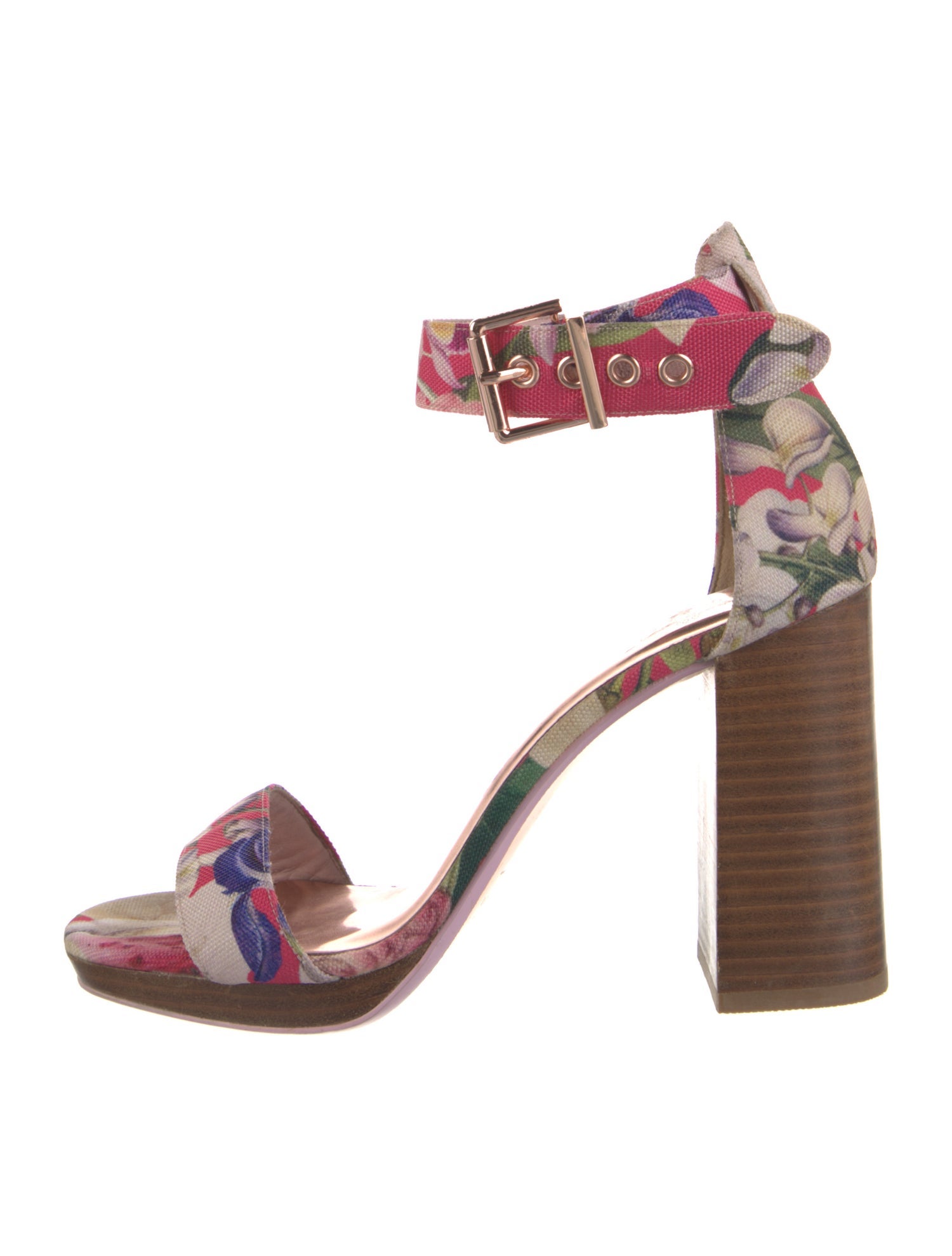 Ted Baker Canvas Floral Print Sandals
