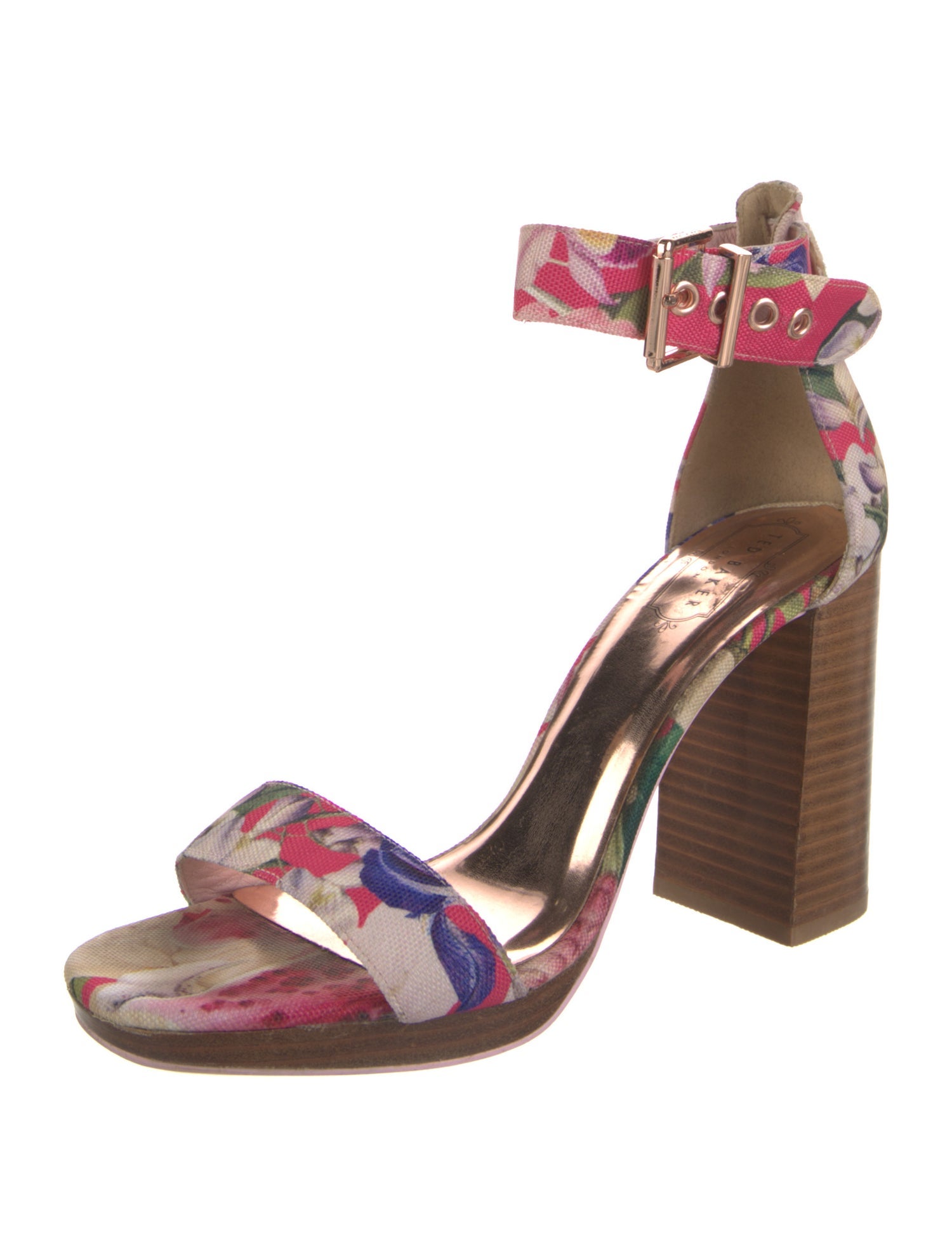 Ted Baker Canvas Floral Print Sandals