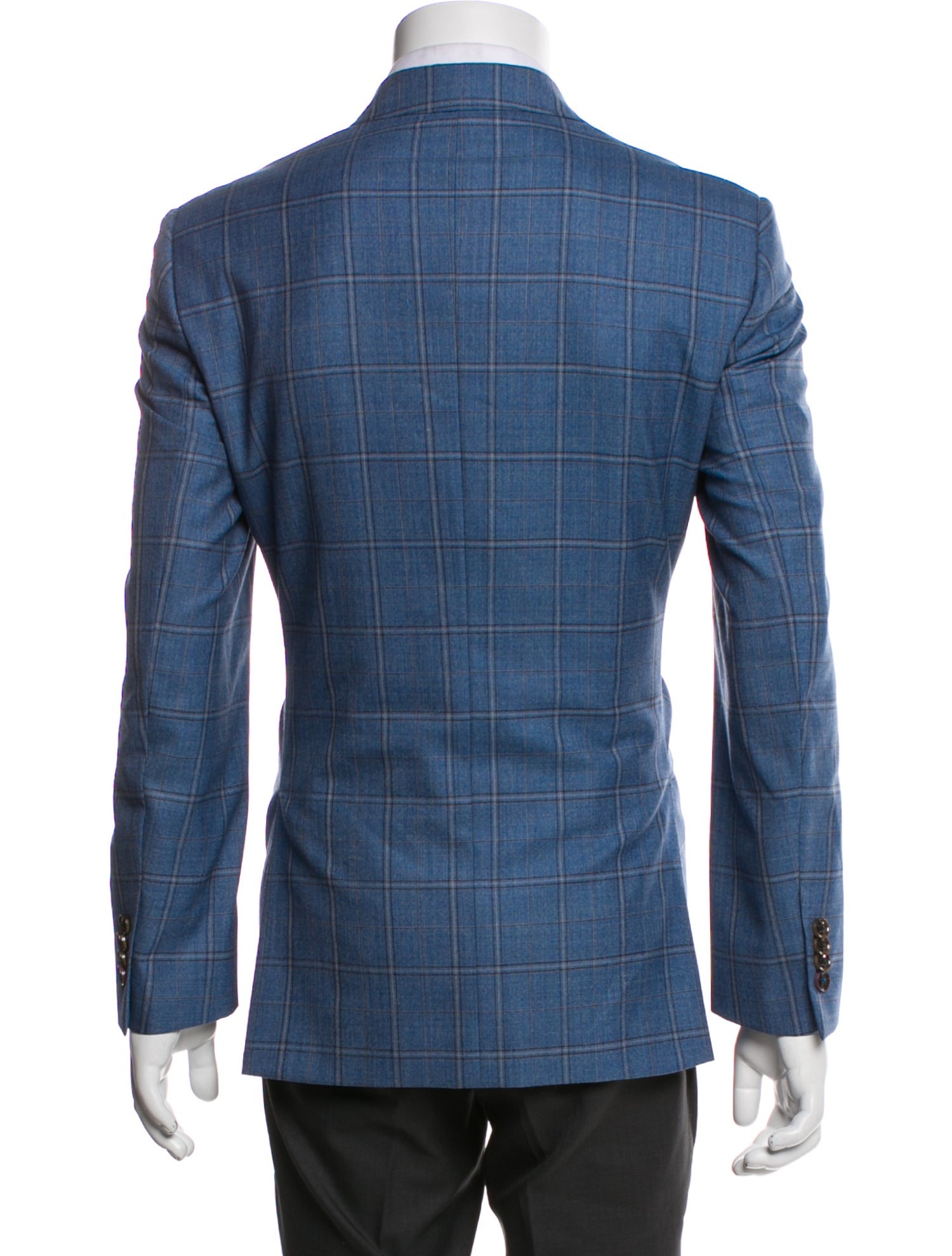 Ted Baker Wool Plaid Print Utility Jacket