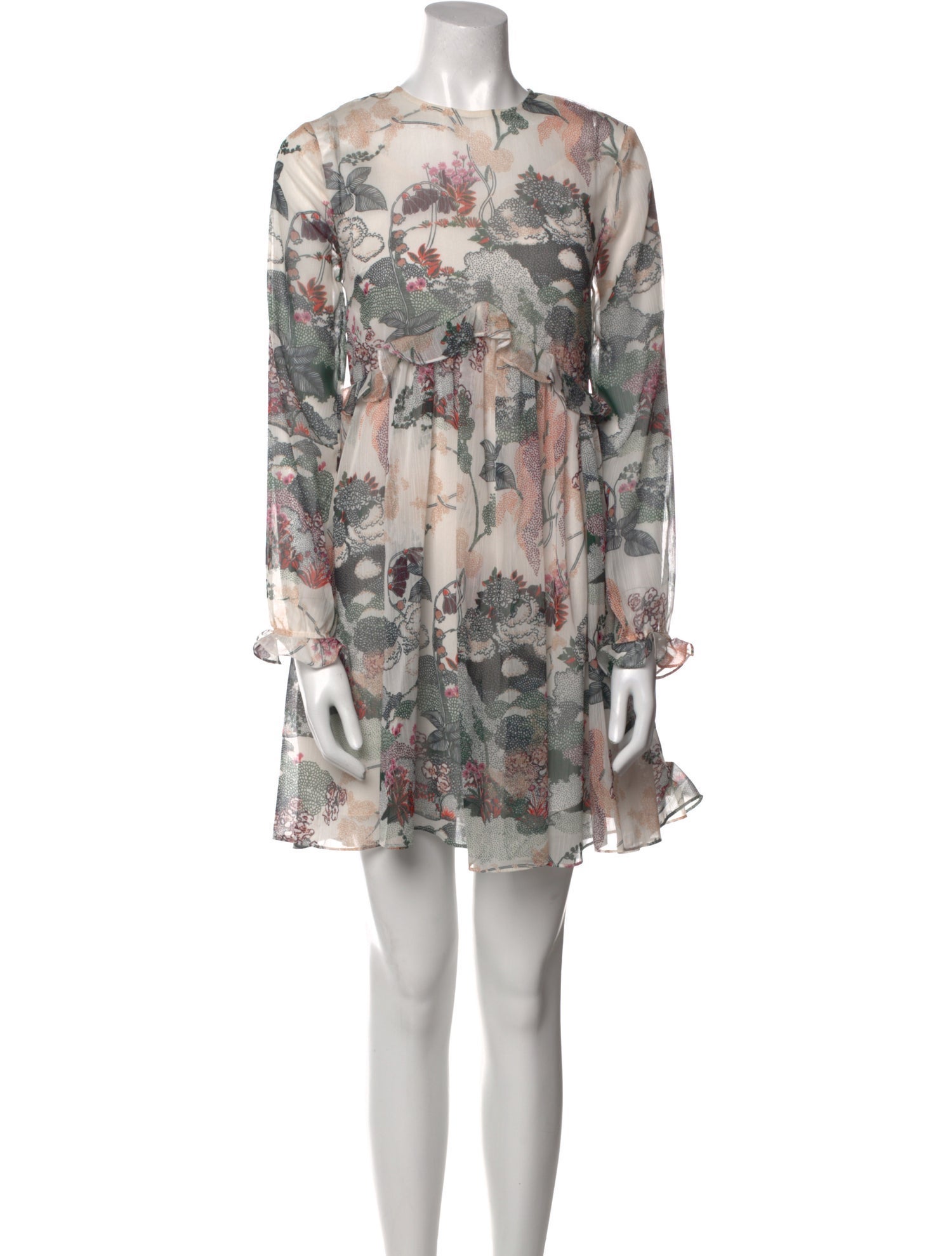 Ted Baker Floral Print Mini Dress