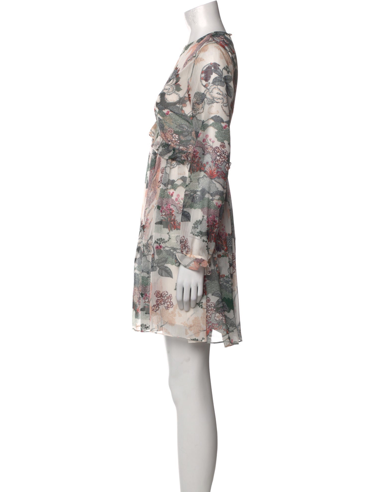 Ted Baker Floral Print Mini Dress
